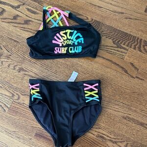 3/$15 Girls Justice bikini size M